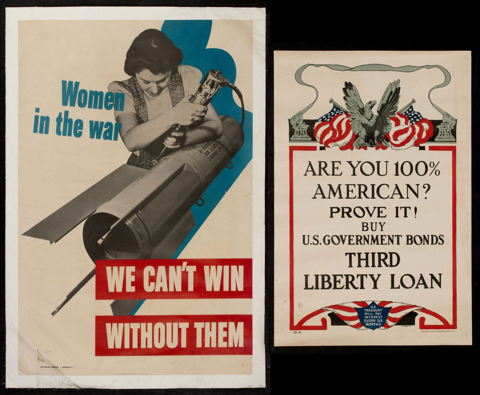 AMERICAN WWI AND WWII POSTERS (1 of 13)