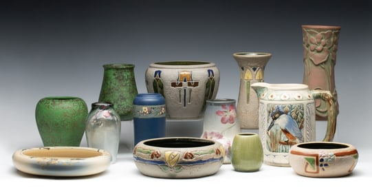 WELLER, ROSEVILLE, FULPER AND PETERS & REED ART POTTERY