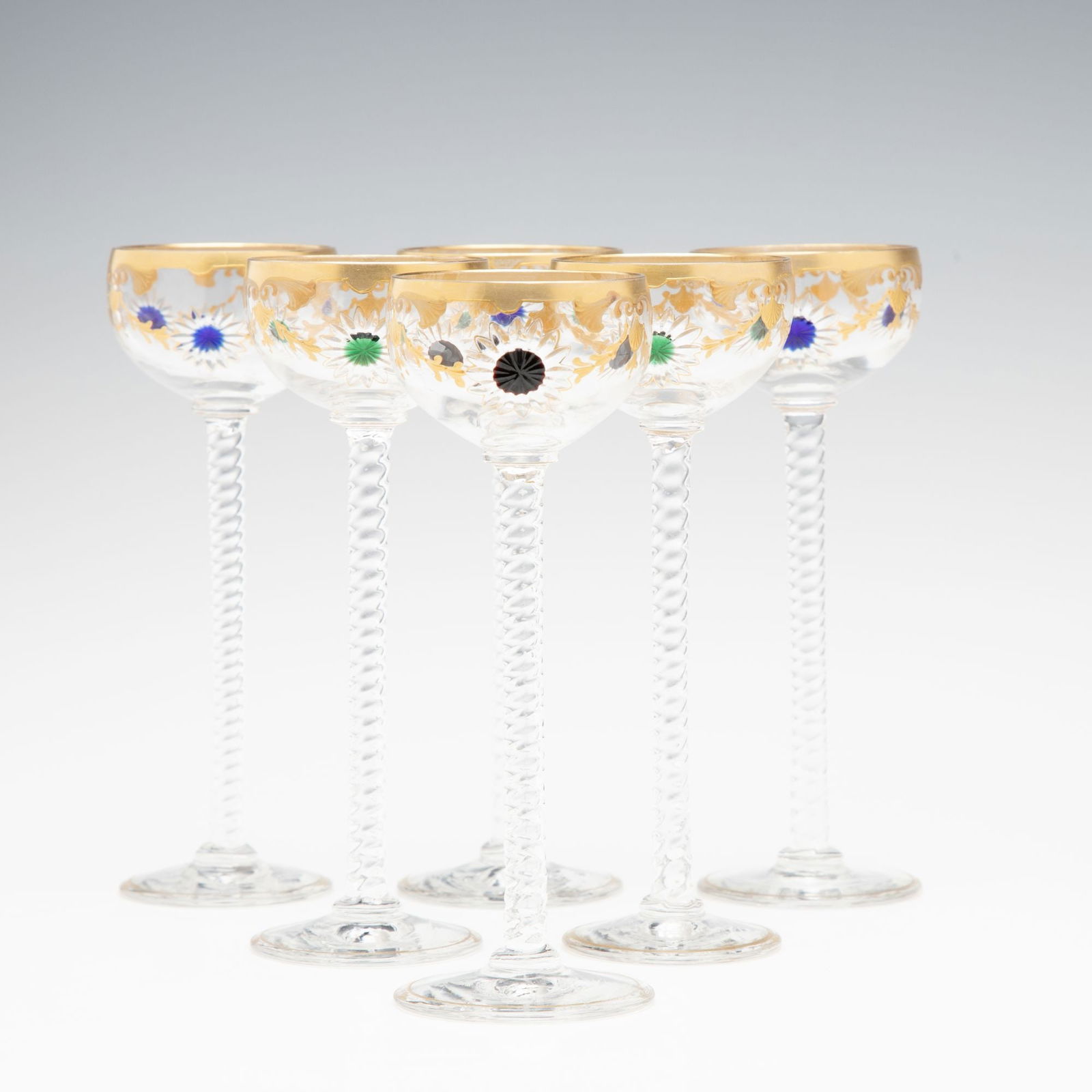 ENAMELED, ENGRAVED, AND INTERNALLY DECORATED CORDIALS (1 of 14)