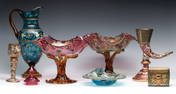 A COLLECTION OF MOSER ART GLASS, AS IS