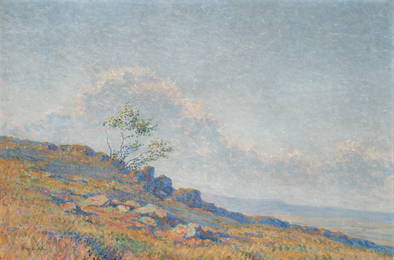BIRGER SANDZEN (1871-1954) OIL ON CANVAS DATED 1910