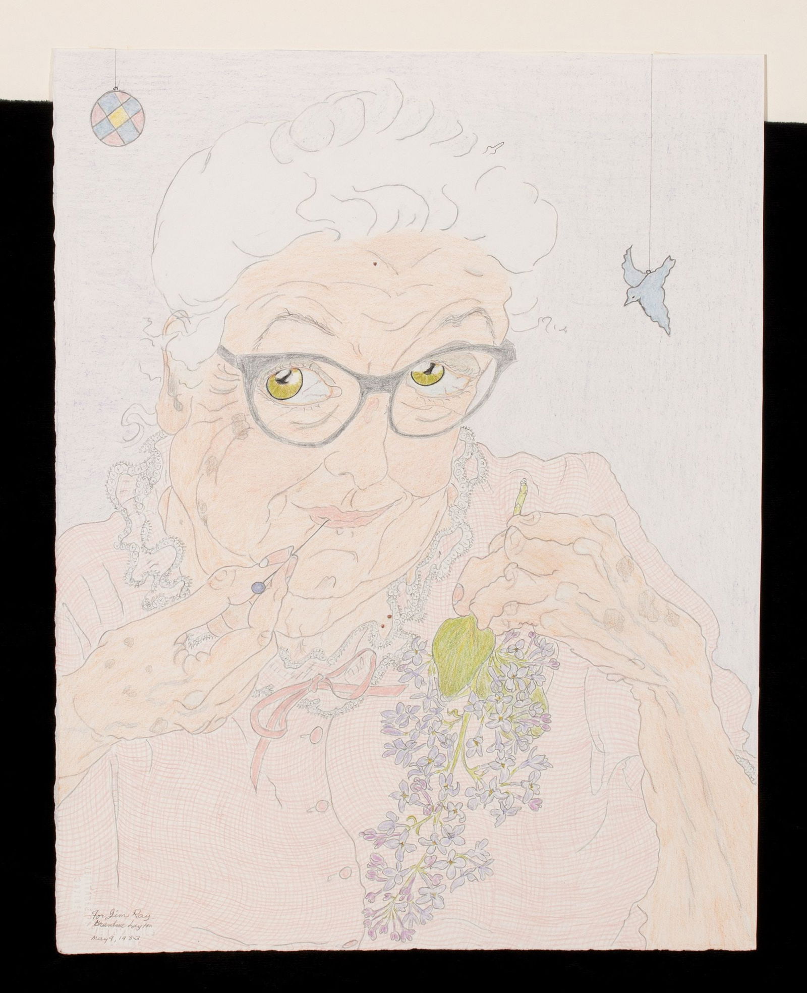GRANDMA LAYTON (1909-1993) MIXED MEDIA ON PAPER (1 of 11)