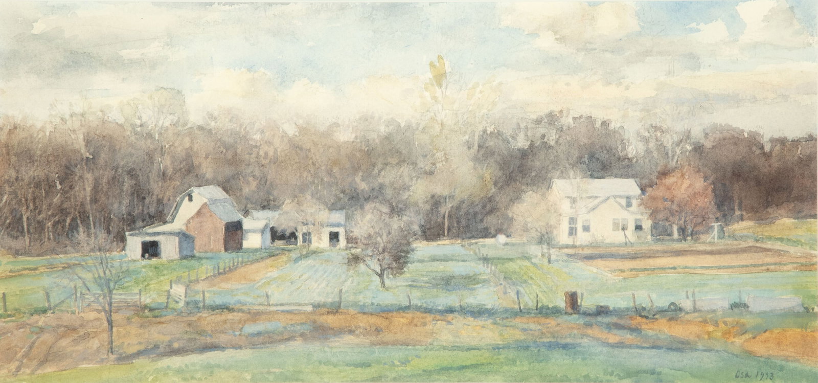 DOUG OSA (KANSAS, Born 1952) WATERCOLOR ON PAPER (1 of 9)