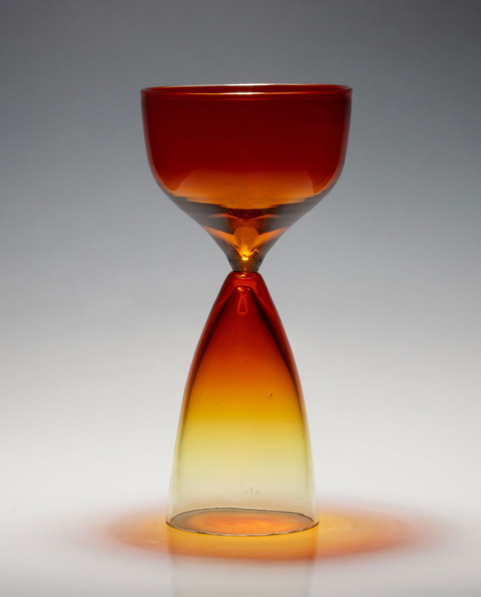 WAYNE HUSTED (1927-2022) VERY RARE GOBLET FOR BLENKO (1 of 15)