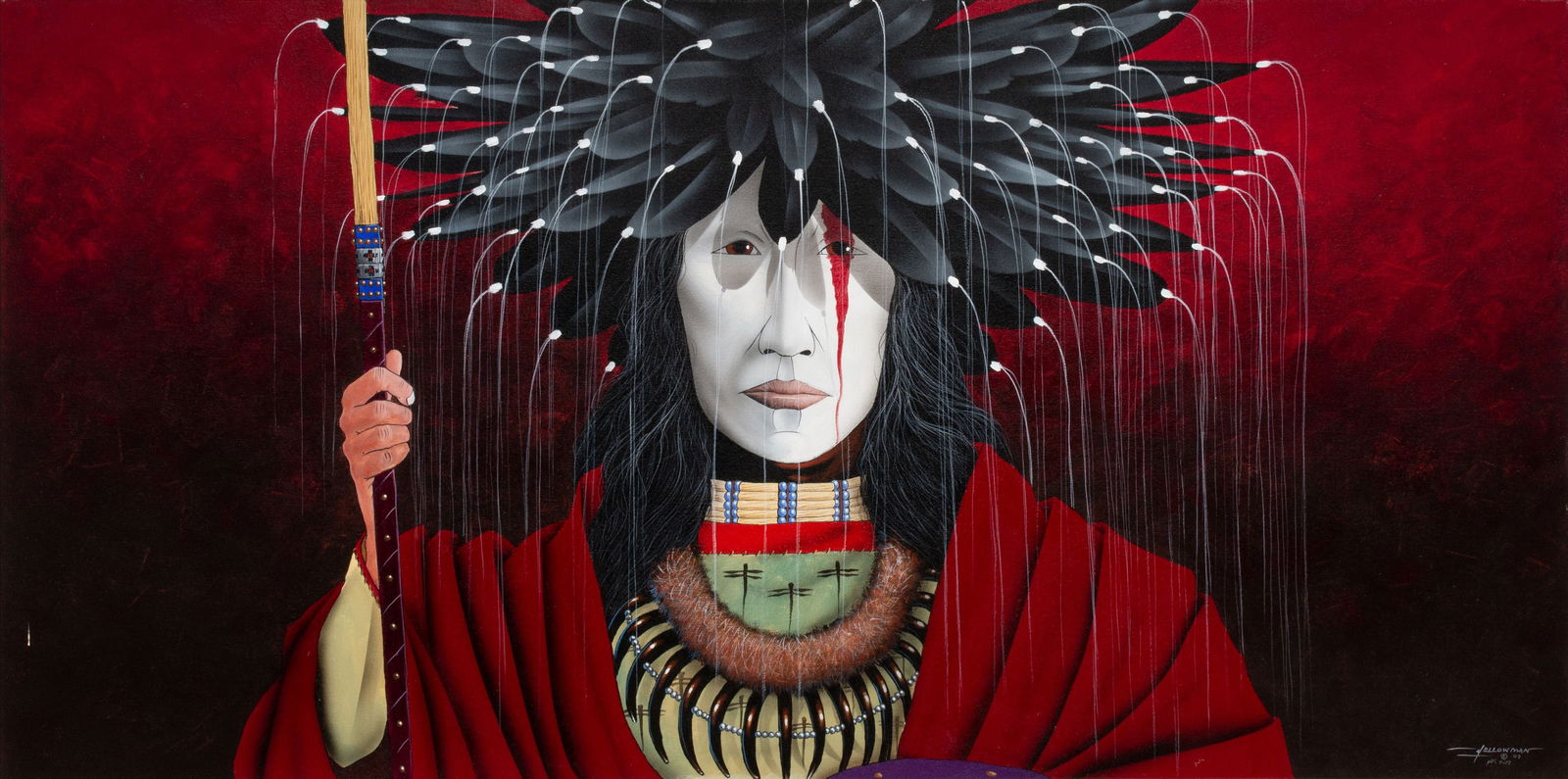 BEMIC NELSON YELLOWMAN (B. 1952) OIL ACRYLIC ON CANVAS (1 of 19)