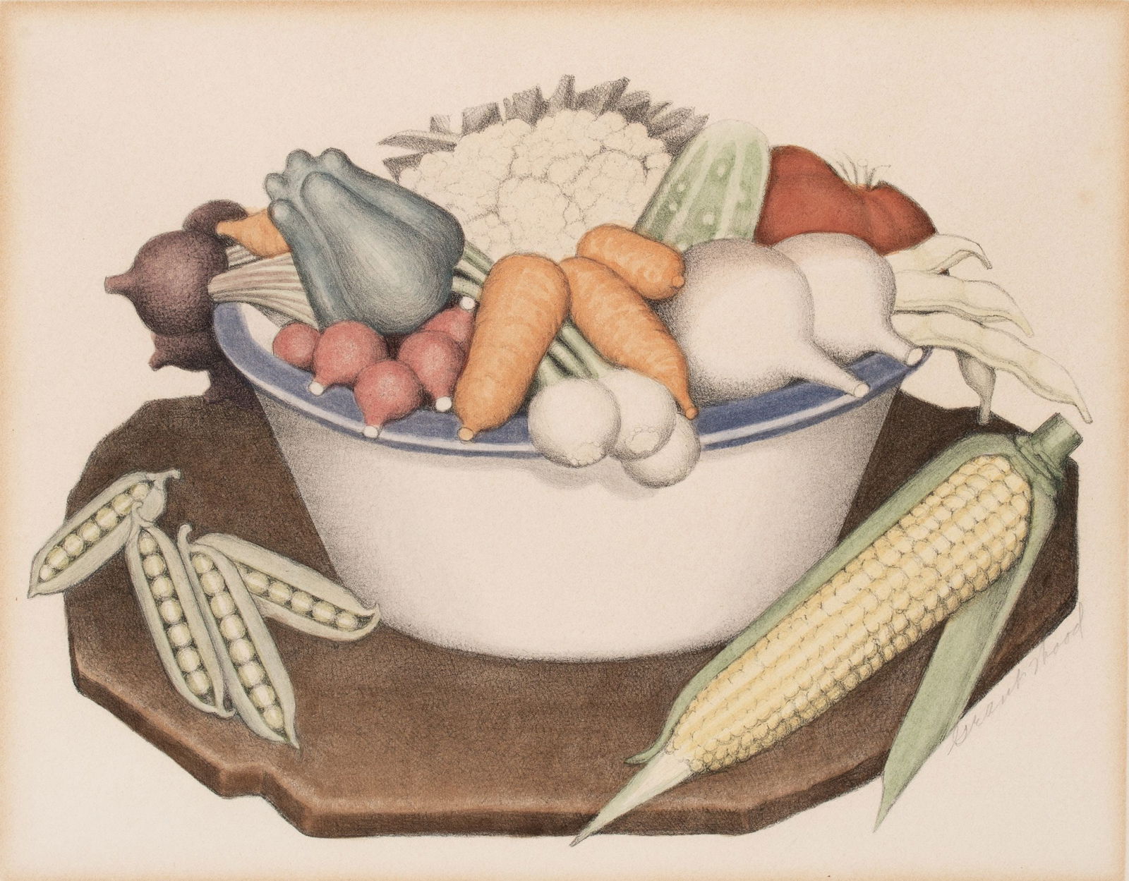 GRANT WOOD (1891-1942) PENCIL SIGNED LITHOGRAPH (1 of 11)