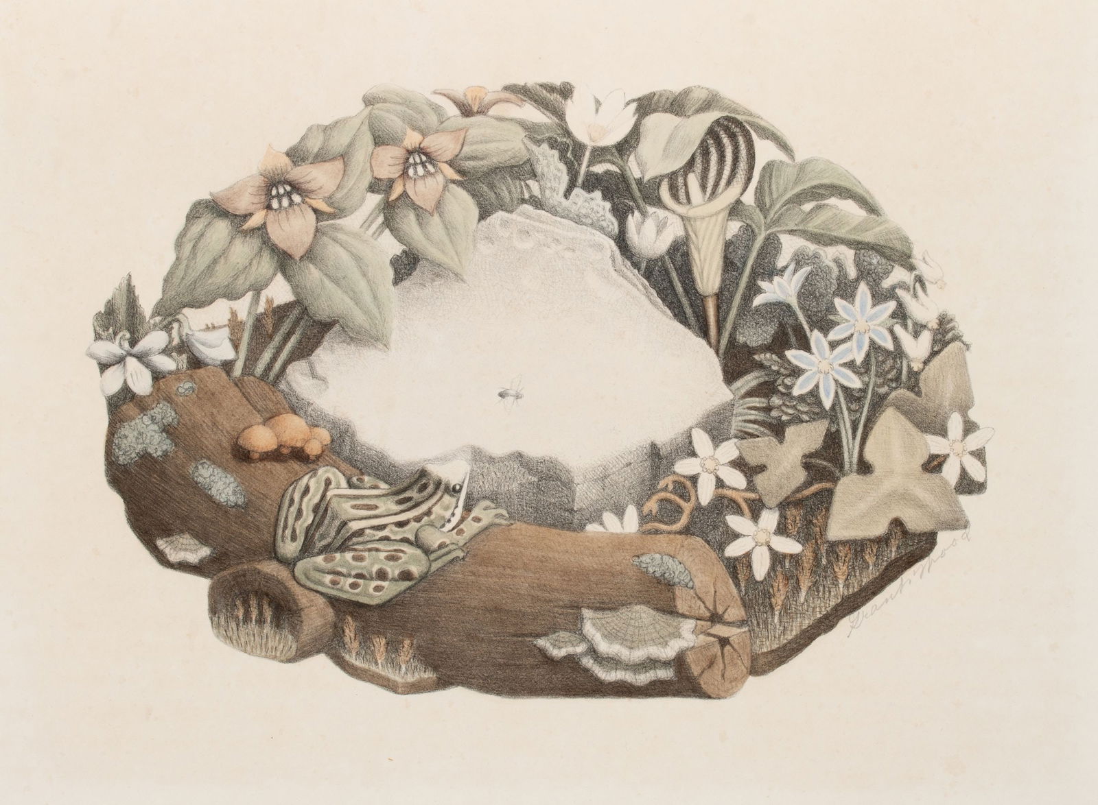 GRANT WOOD (1891-1942) PENCIL SIGNED LITHOGRAPH (1 of 12)