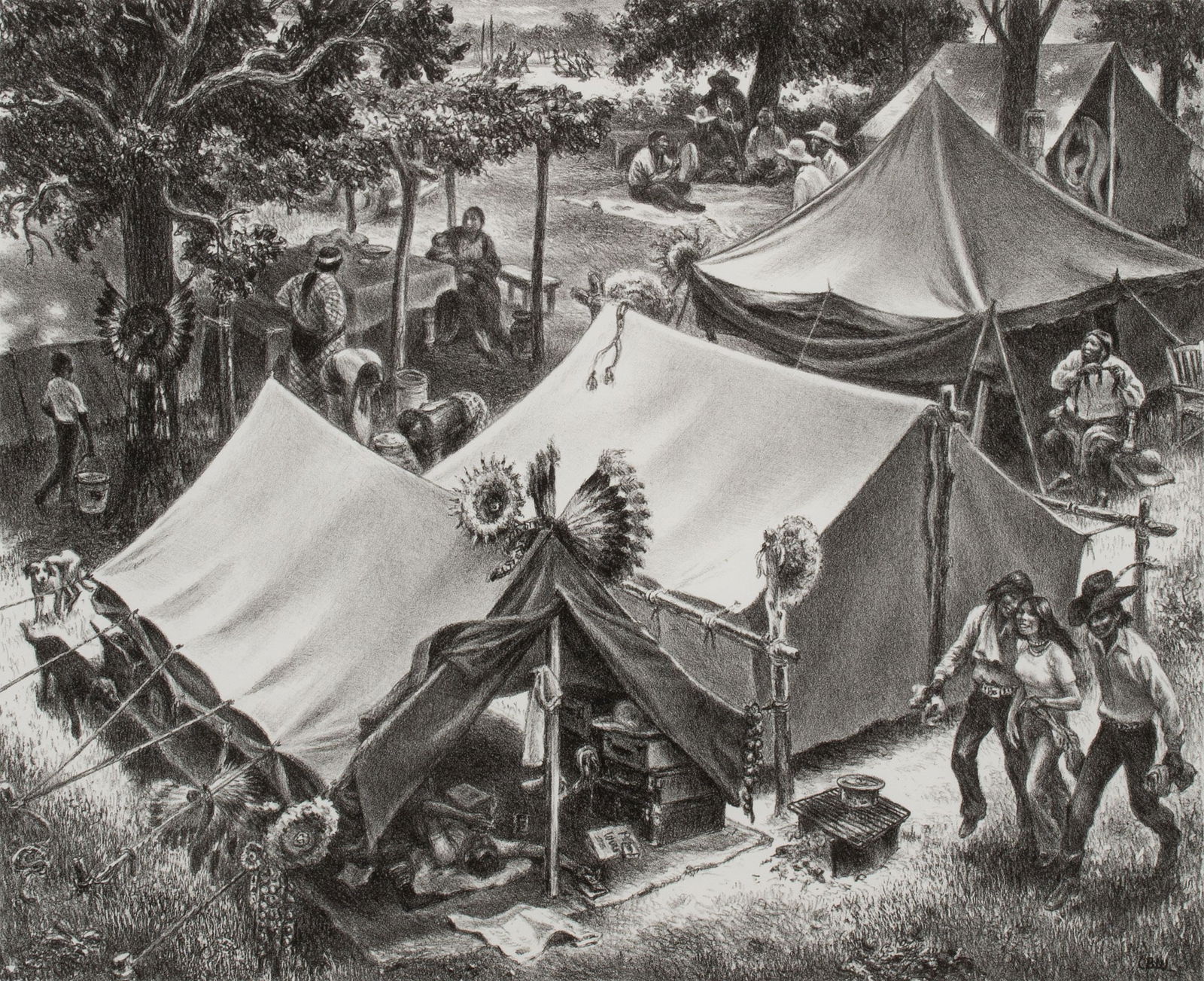 CHARLES BANKS WILSON (1918-2013) PENCIL SIGNED LITHO (1 of 12)