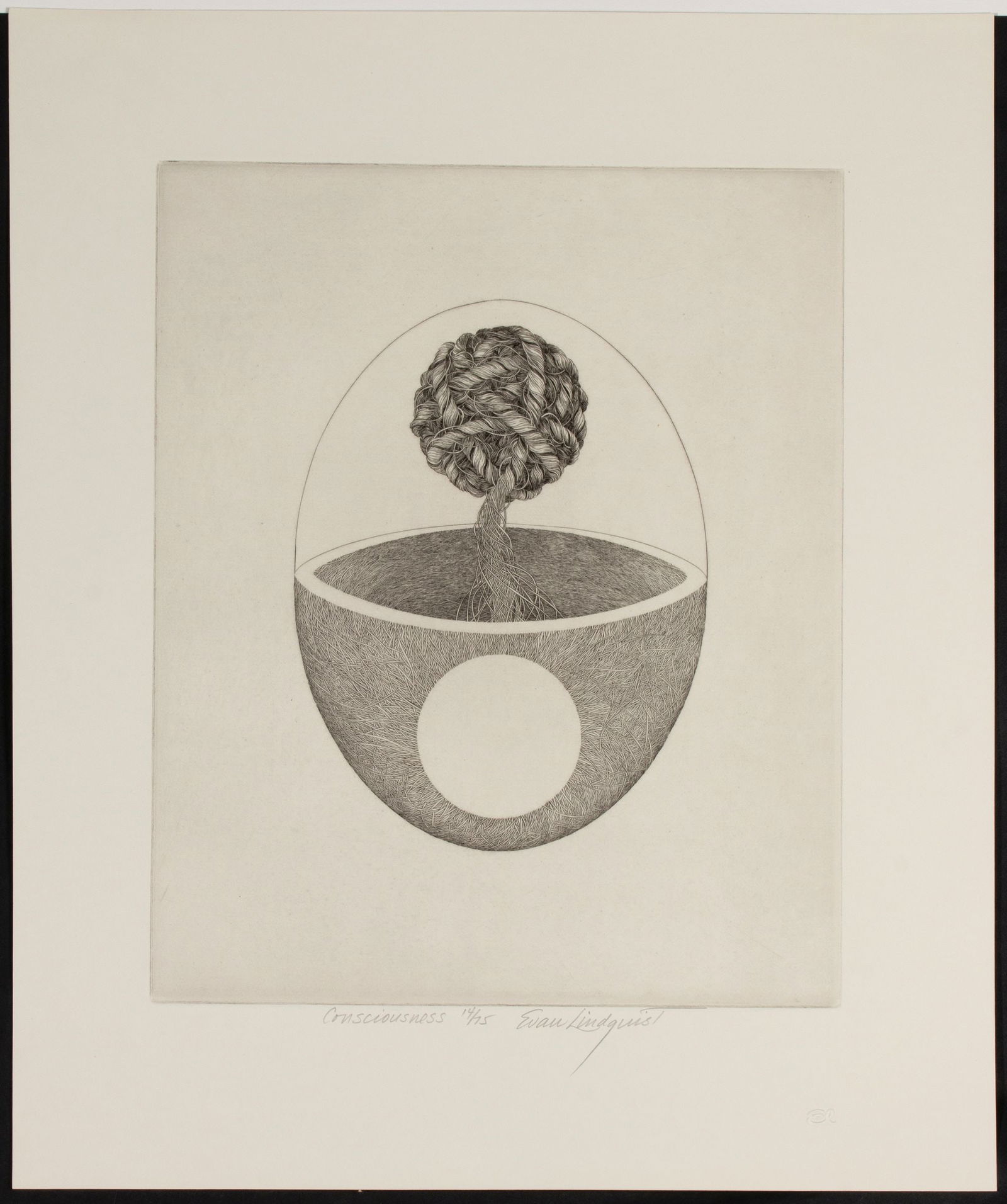 EVAN LINDQUIST (1936-2023) EIGHT PENCIL SIGNED ETCHINGS (1 of 16)