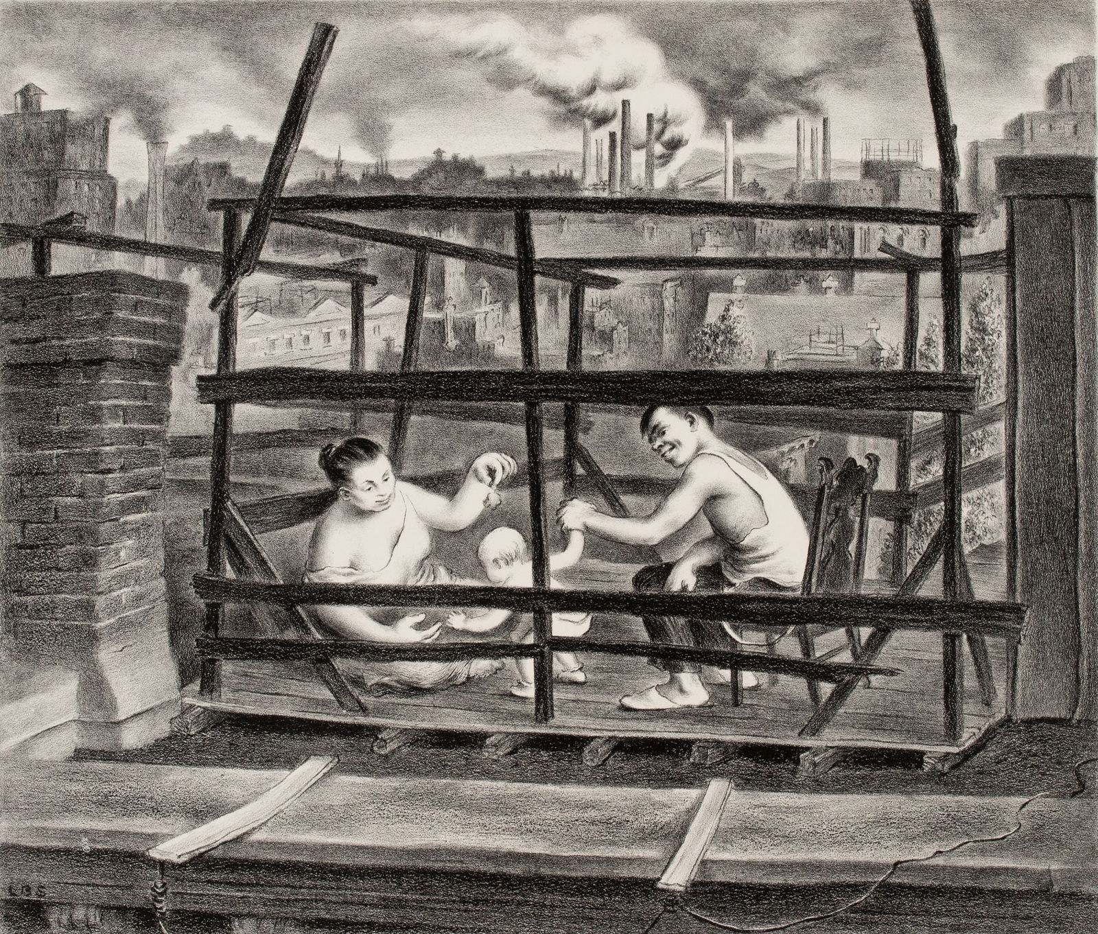 LAWRENCE BEALL SMITH (1909-1995) PENCIL SIGNED LITHO (1 of 14)