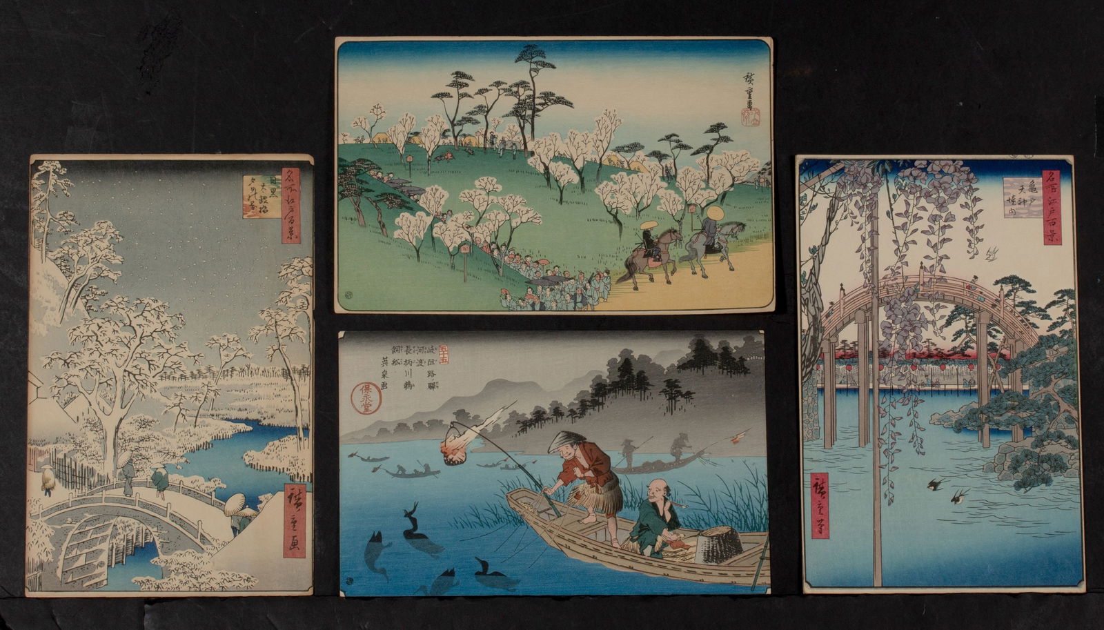 EISEN AND HIROSHIGE ANTIQUE JAPANESE WOODBLOCK PRINTS (1 of 12)