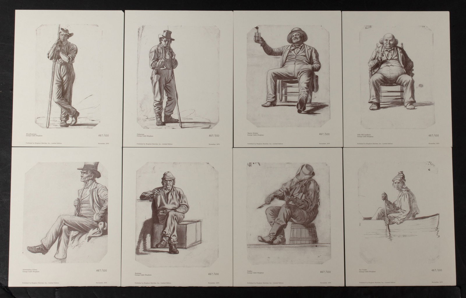 A COLLECTION OF PRINTS INCLUDING BINGHAM AND BENTON (1 of 20)