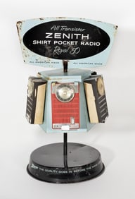 A RARE ZENITH TRANSISTOR RADIO ADVERTISING DISPLAY