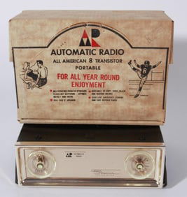 AUTOMATIC CONVAIR P990 TRANSISTOR RADIO W/CASE, 1961