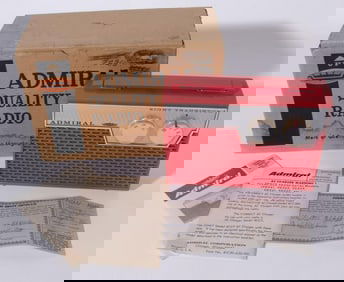ADMIRAL YD242 TRANSISTOR RADIO WITH BOX, CIRCA 1965