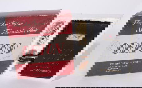 ORION MFA10 AM/FM TRANSISTOR RADIO W/BOX, C. 1965