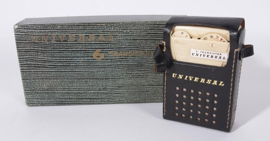 TOKYO TRANSISTOR CO. 'UNIVERSAL' RADIO WITH BOX, 1961