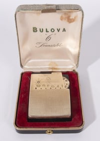 BULOVA MODEL 670 TRANSISTOR RADIO WITH CASE, 1959