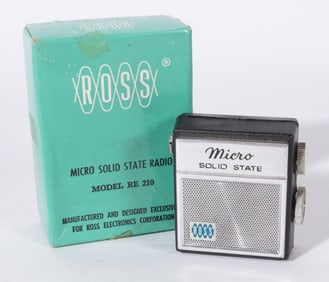 ROSS RE-210 TRANSISTOR RADIO WITH BOX, 1962