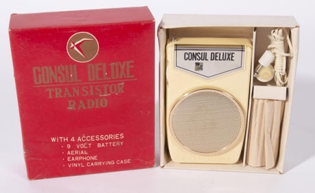 CONSUL DELUXE TRANSISTOR 'BOY'S RADIO,' CIRCA 1960