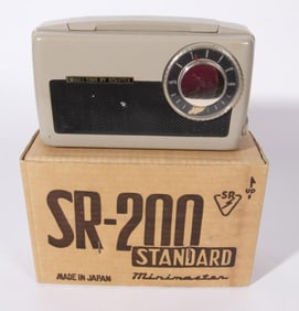 STANTEX QUALI-TONE TRANSISTOR RADIO WITH BOX, C. 1955