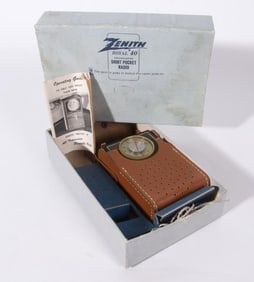 ZENITH 'ROYAL 40C' TRANSISTOR RADIO WITH BOX, 1964