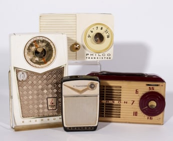 PHILCO, EMERSON AND REALTONE TRANSISTOR RADIOS, 1960s