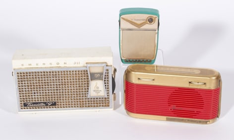 EMERSON, REALTONE AND GRUNDIG TRANSISTOR RADIO