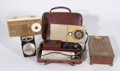 EMERSON, MAYFAIR, G.E. AND RAYTHEON TRANSISTOR RADIOS