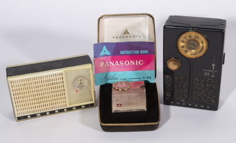 EMERSON AND PANASONIC TRANSISTOR RADIOS