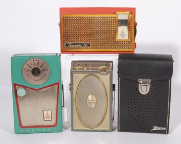 EMERSON AND ZENITH TRANSISTOR RADIOS
