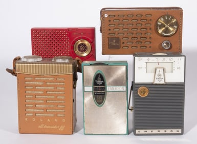 ROLAND, EMERSON, G.E. AND REGENCY TRANSISTOR RADIOS