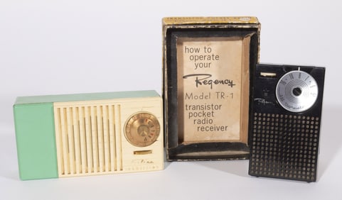 REGENCY AND RAYTHEON TRANSISTOR RADIOS, 1955-1956
