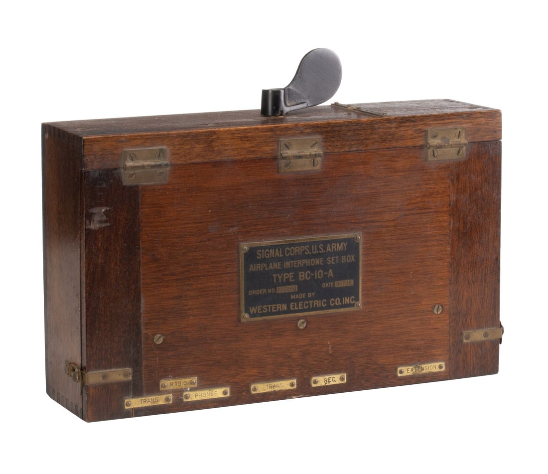 WWI U.S. ARMY SIGNAL CORPS AIRPLANE INTERPHONE (1 of 15)
