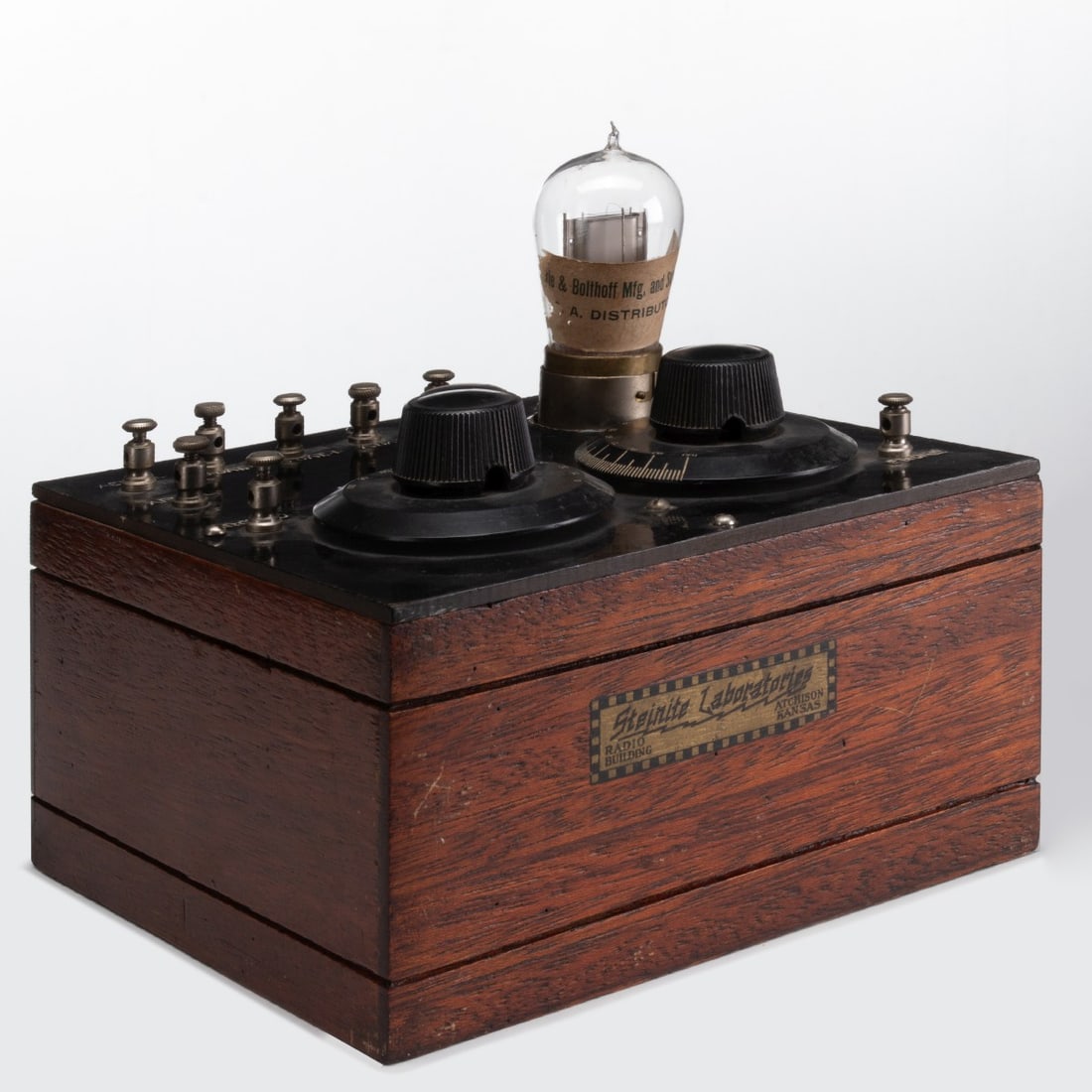 RARE INTERESTING STEINITE LABORATORIES 1-TUBE RECEIVER (1 of 12)