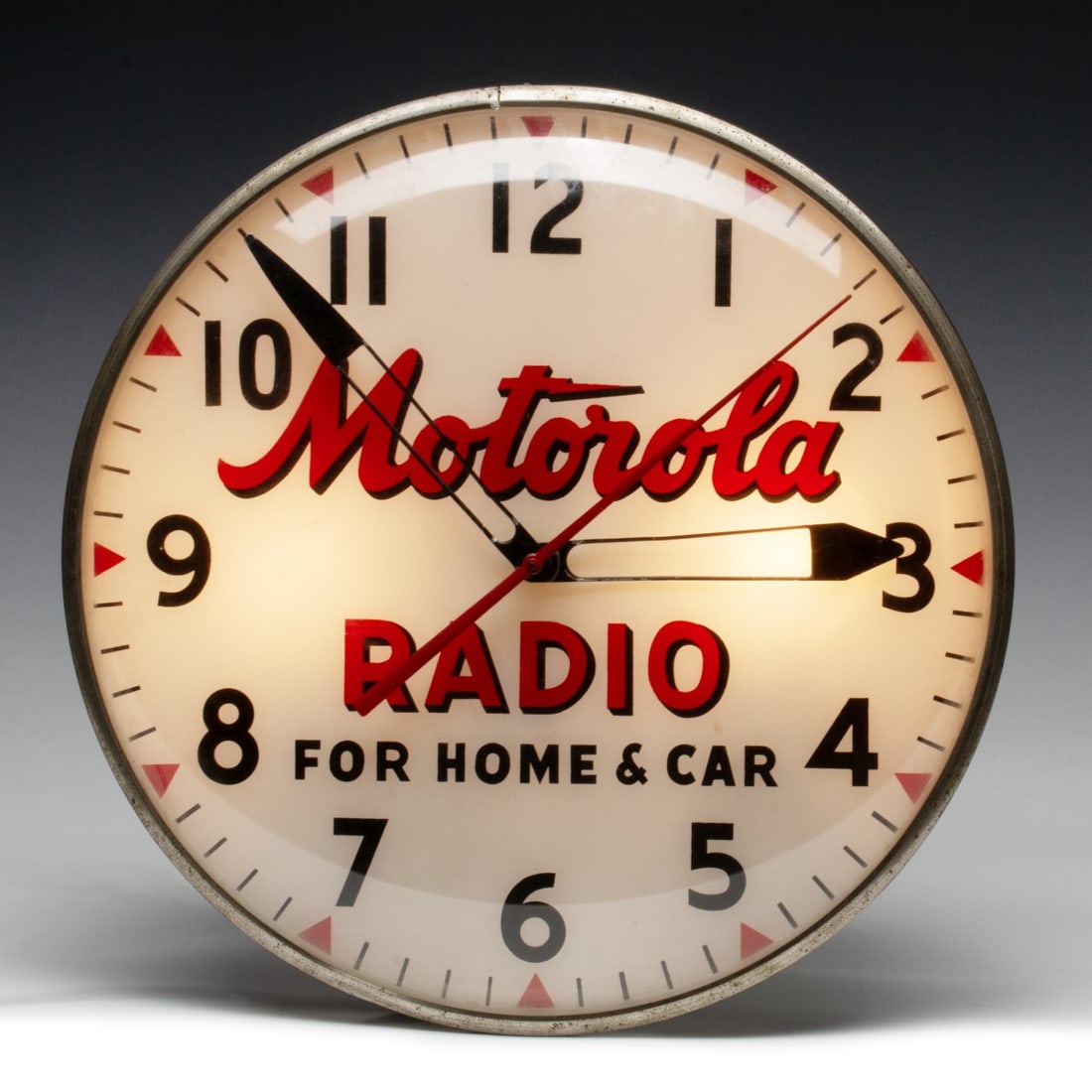 A MOTOROLA BUBBLE ADVERTISING CLOCK BY PAM CLOCK CO (1 of 12)