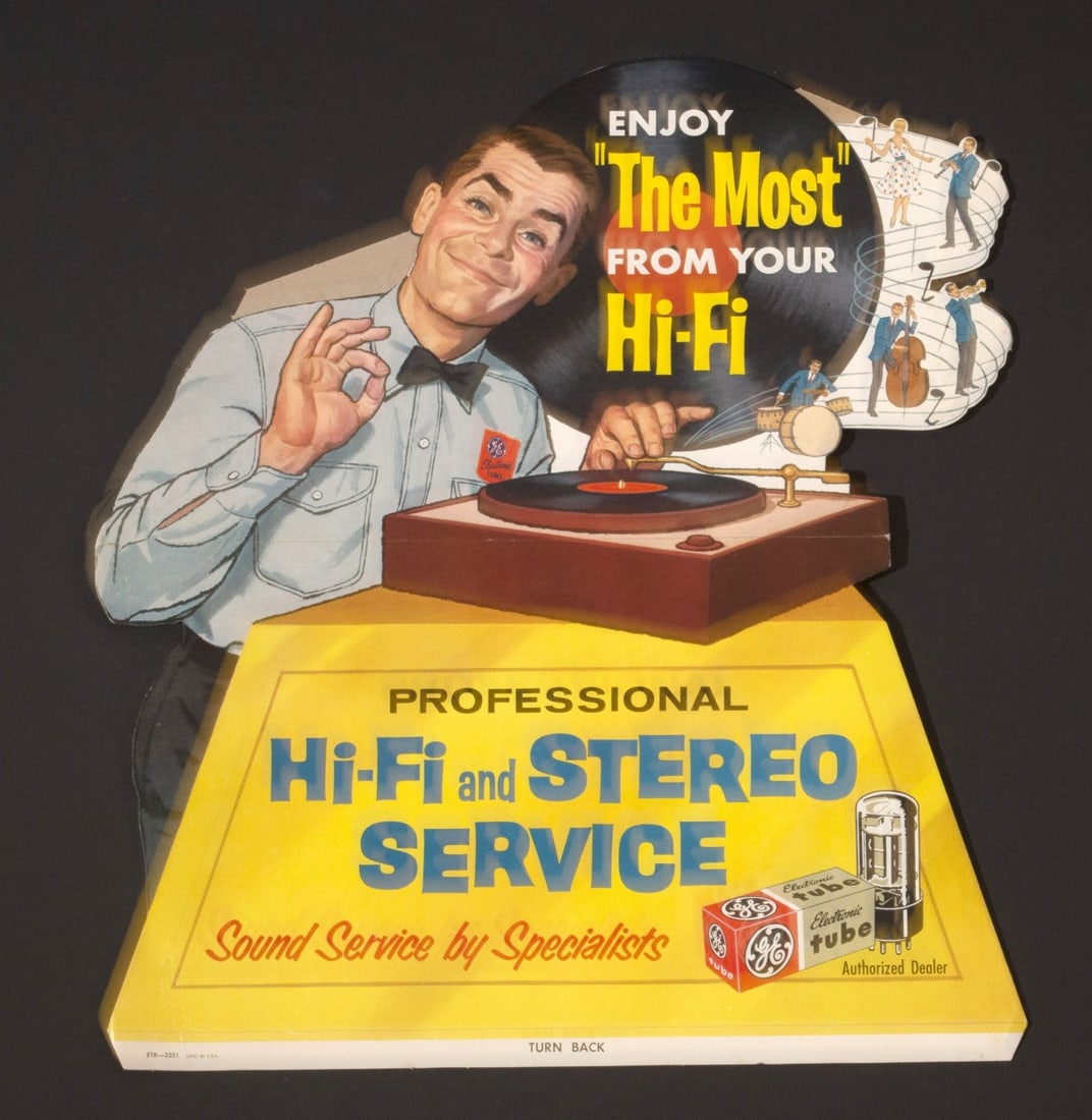 A LARGE BRIGHT MID 20TH CENT GE TUBE ADVERTISING SIGN (1 of 7)