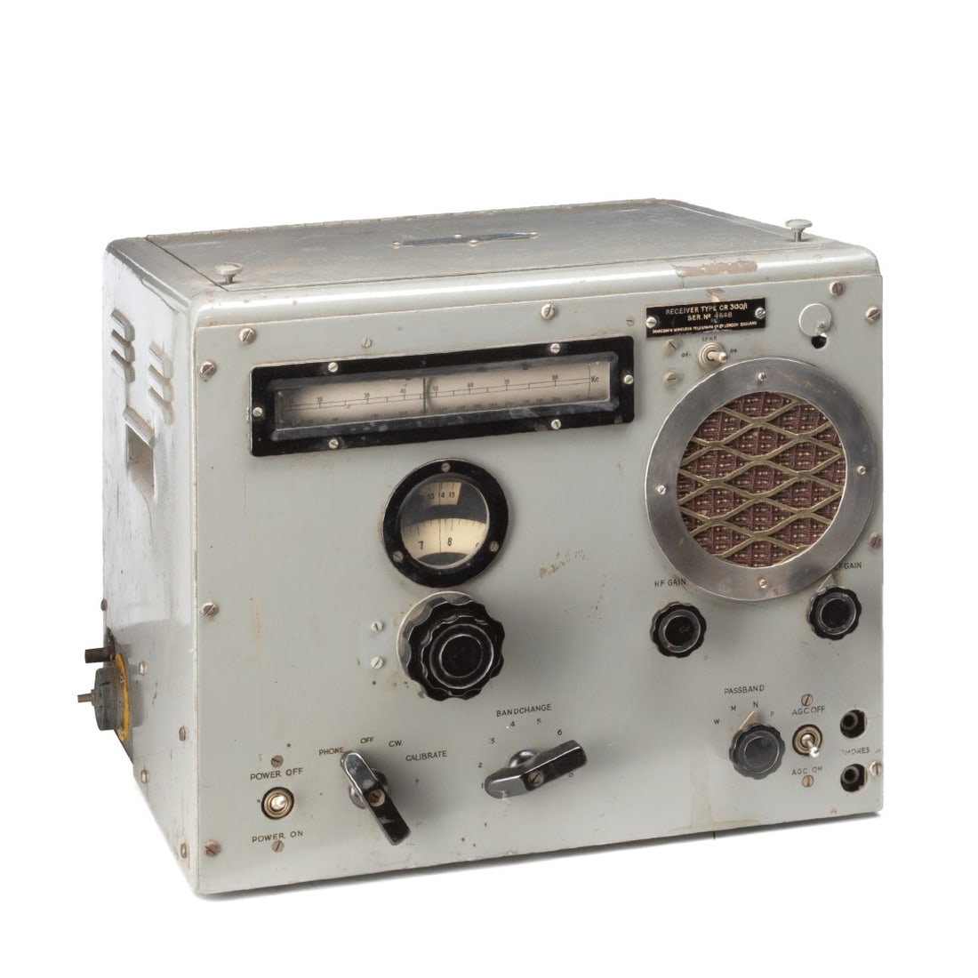 A MARCONI COMPANY WWII BRITISH ROYAL NAVY RECEIVER (1 of 14)