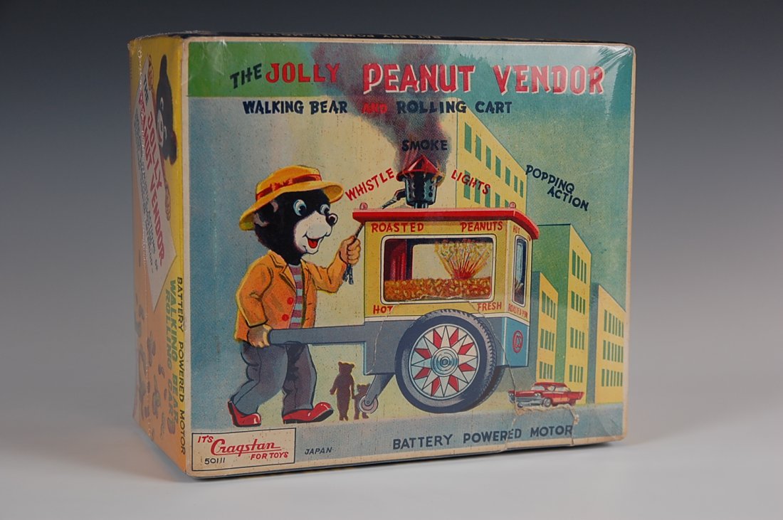 THE JOLLY PEANUT VENDOR BATTERY TOY BOX ONLY: Original box only.