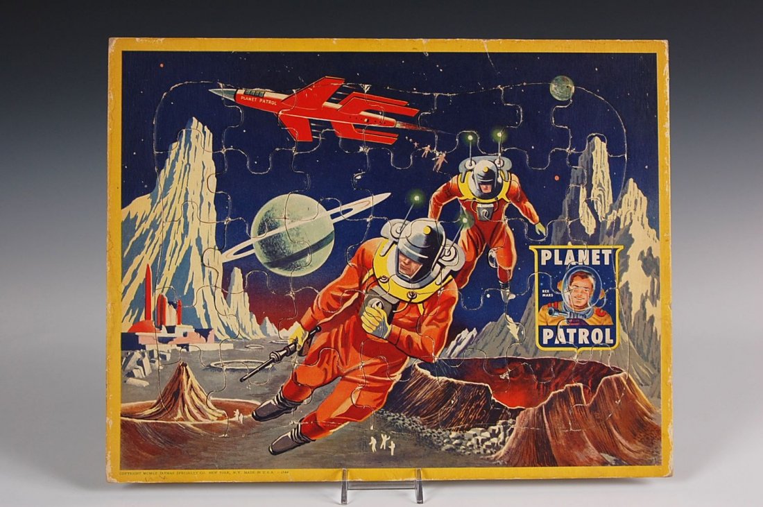 CIRCA 1952 REX MARS PLANET PATROL TRAY PUZZLE: Measures 11 x 14 inches