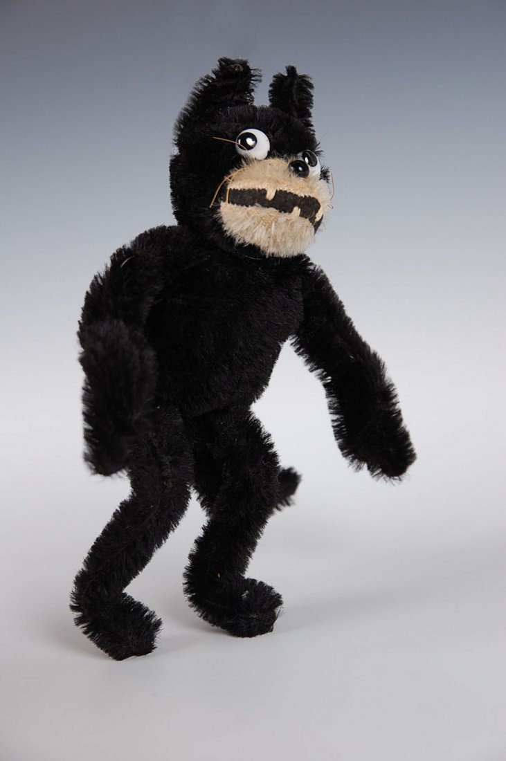 EARLY PLUSH MOHAIR FELIX THE CAT ATTR CHAD VALLEY COMPA: Measures 9 inches.