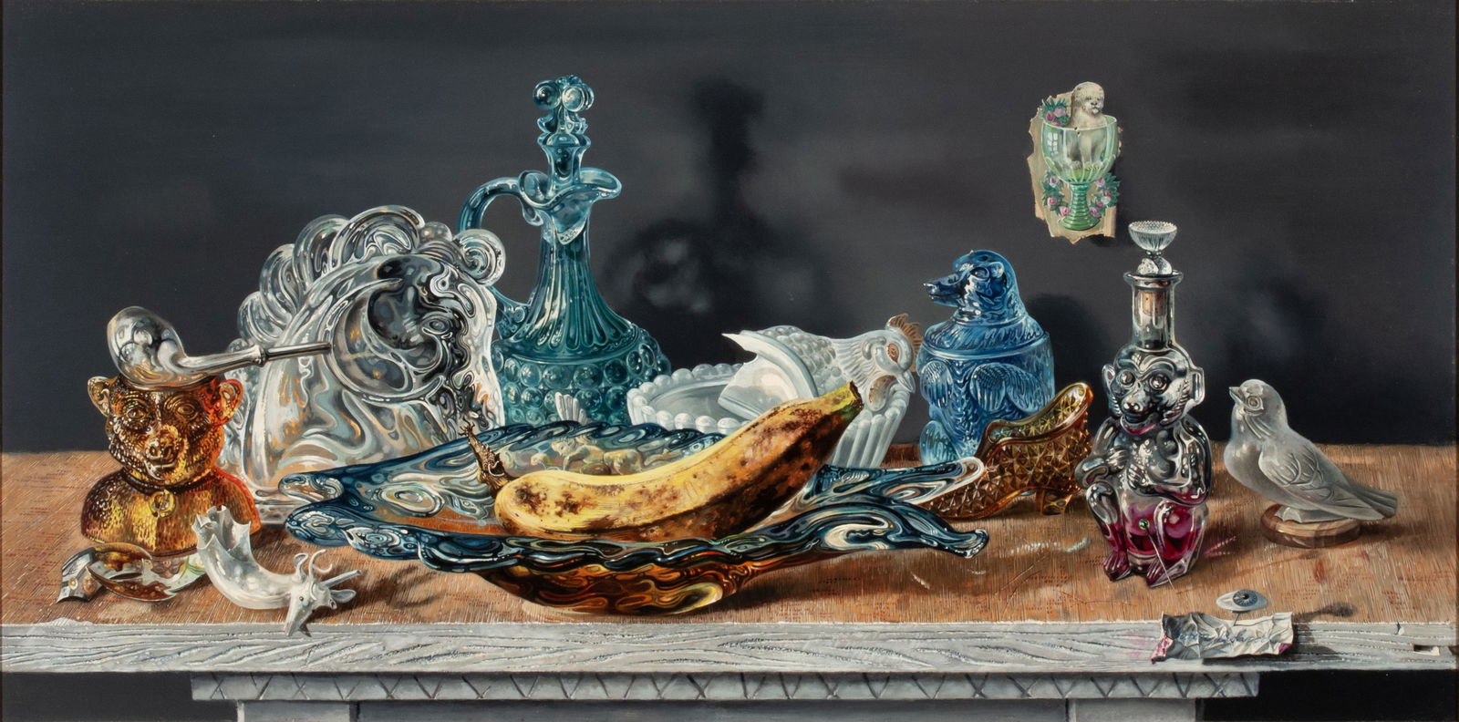 AARON BOHROD (1907-1992) TROMPE-L'OEIL OIL ON MASONITE (1 of 18)