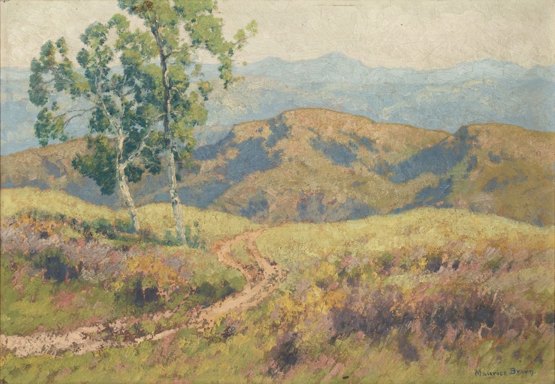 MAURICE BRAUN (1877-1941) CALIFORNIA OIL ON CANVAS (1 of 14)