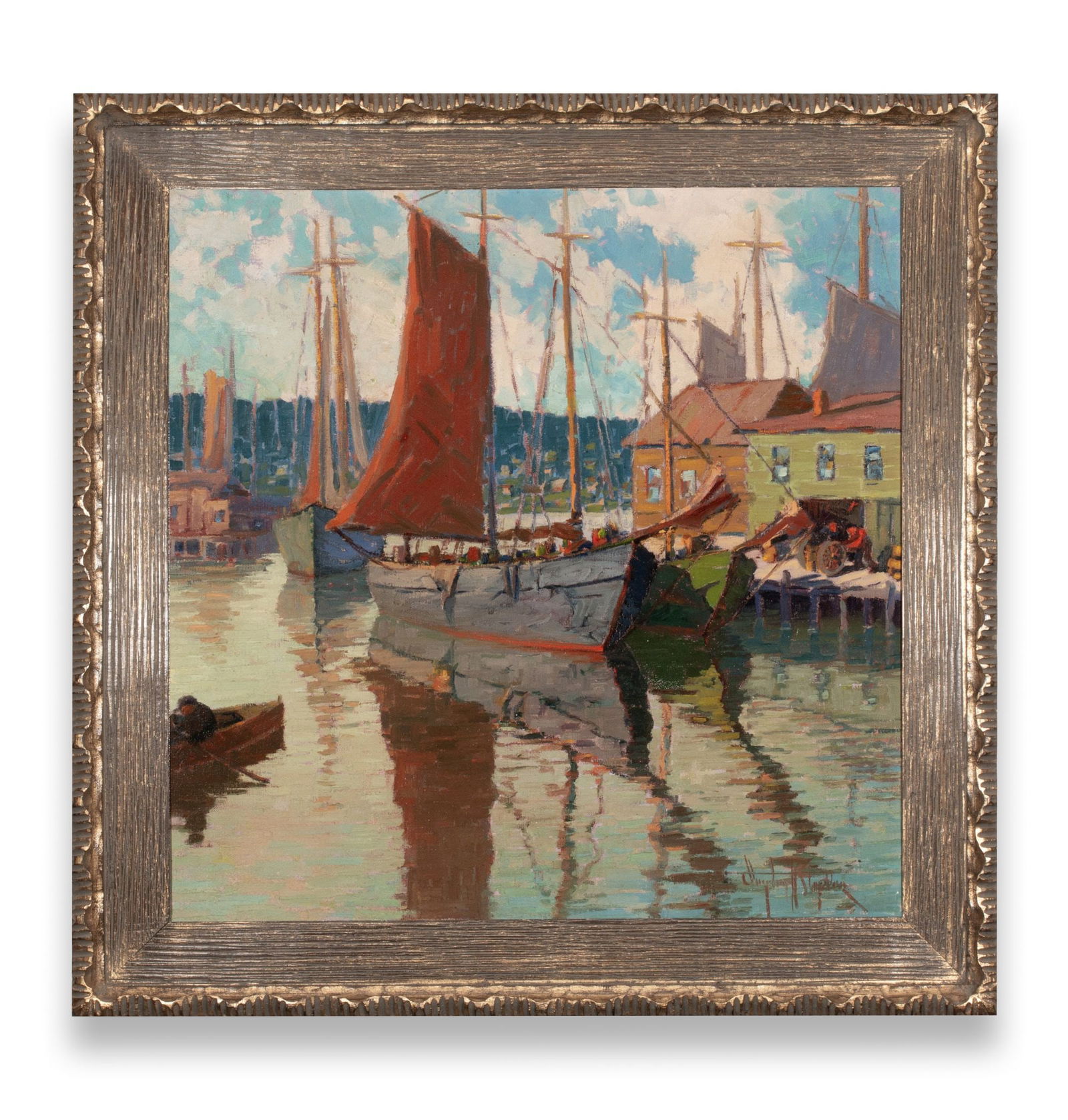 CLAYTON STAPLES (1892-1978) OIL ON CANVAS (1 of 12)