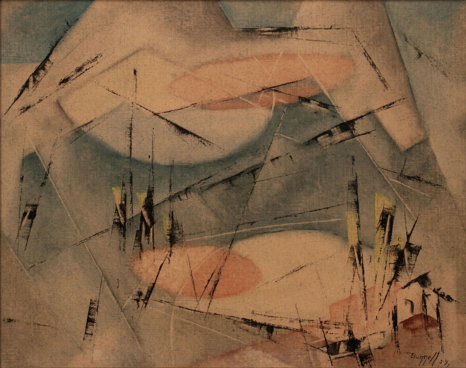 CHARLES BUNNELL (1897-1968) OIL ON ARTIST'S BOARD (1 of 12)