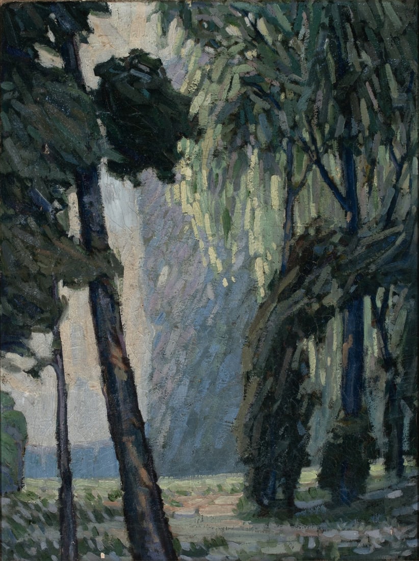 AN INTERESTING EARLY 20C. PLEIN AIR IMPRESSIONIST WORK (1 of 17)