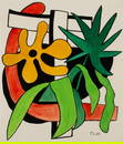 FERNAND LEGER (1881-1955) GOUACHE ON PAPER DATED 1948