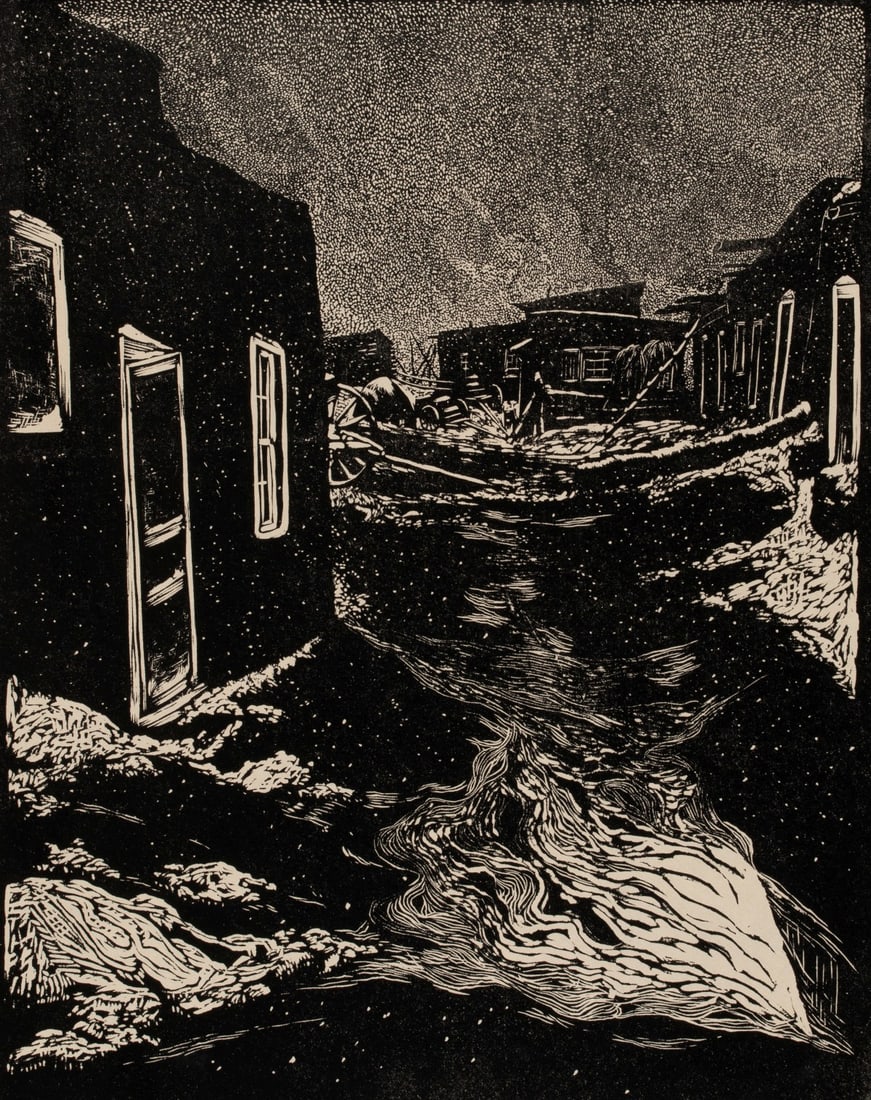 HOWARD NORTON COOK (1901-1980) PENCIL SIGNED LINOCUT (1 of 9)