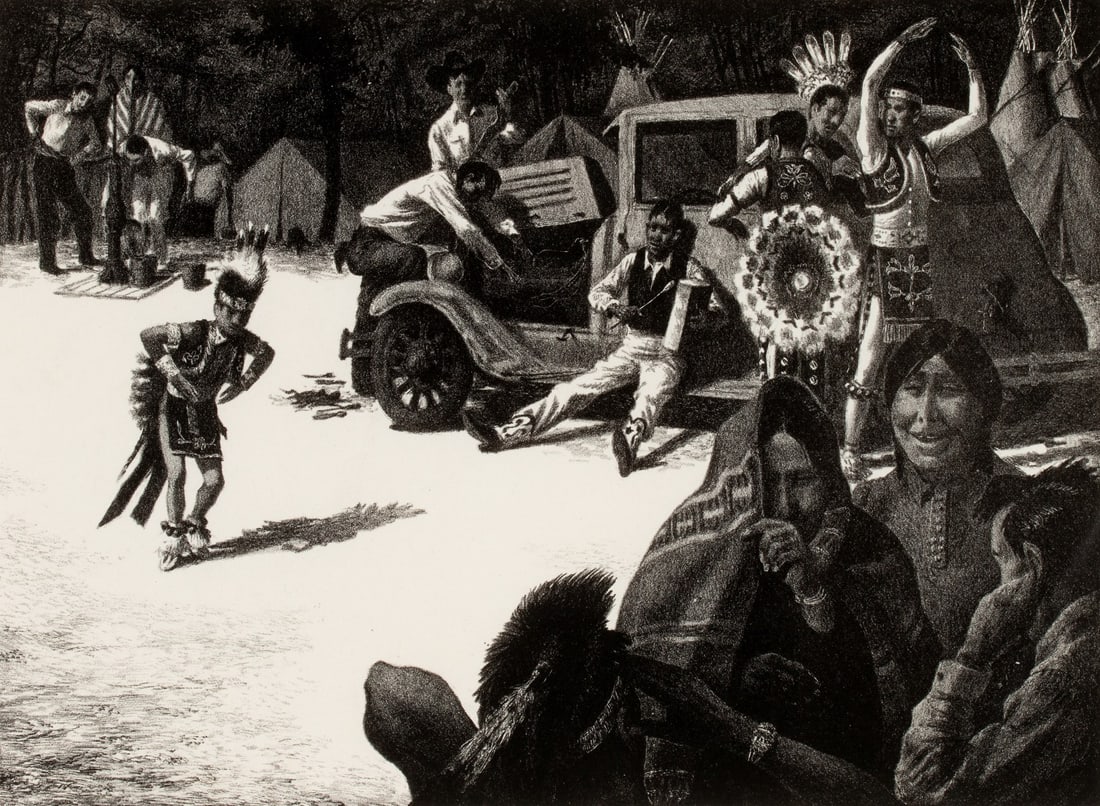 CHARLES BANKS WILSON (1918-2013) RARE 1941 LITHOGRAPH (1 of 11)