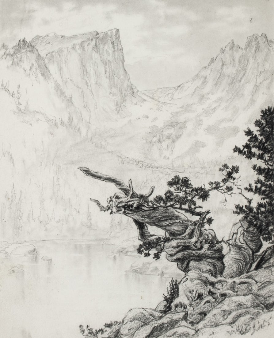 LYMAN BYXBE (1886-1980) GRAPHITE ON PAPER DRAWING (1 of 11)